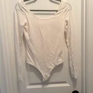 Wilfred Cream Long Sleeve Bodysuit